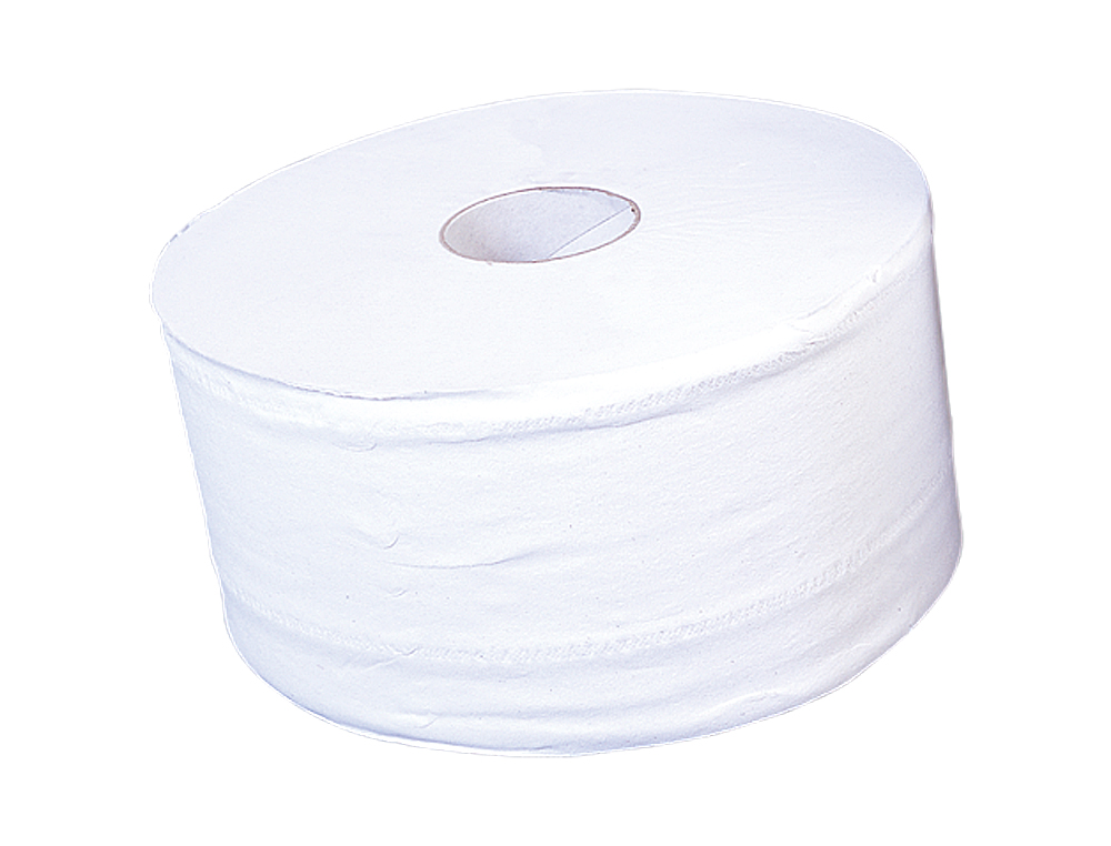 PAPIER HYGIENIQUE JUMBO 2c CELLULOSE BLANC MANDRIL 70MM  POUR DISTRIBUTEUR 75183