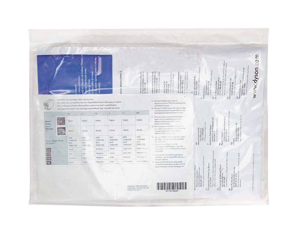POCHETTE PORTE-DOCUMENTS Q-CONNECT AUTO-ADHESIVE       TRANSPARENTE 225X165MM PAQUET 100 UNITES