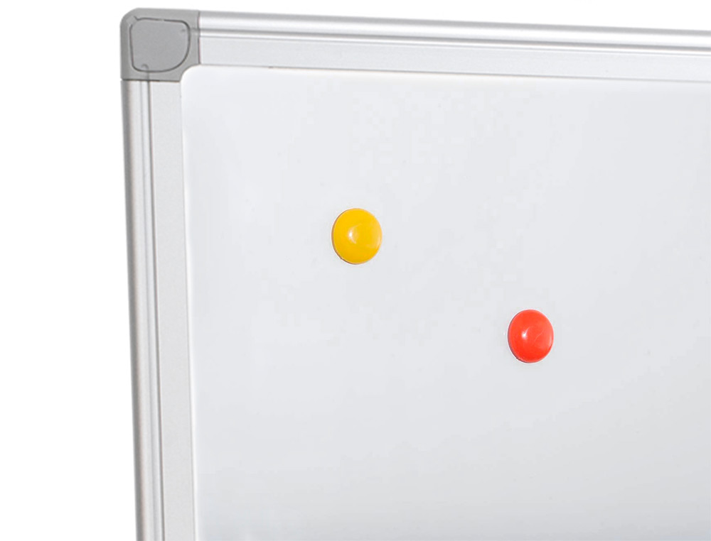 TABLEAU Q-CONNECT LAQUE MAGNETIQUE CADRE ALUMINIUM    IDEAL COLLEGES BUREAUX INCLUS ACCESSOIRES FIXATION MUR