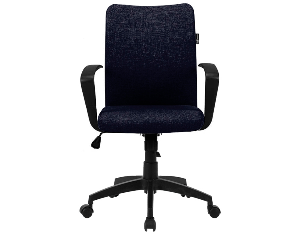 CHAISE BUREAU Q-CONNECT ROTATIVE BASE METAL TISSU     MAXIMUM SUPPORTE 130KG        895+110X550X580MM COLORIS NOIR