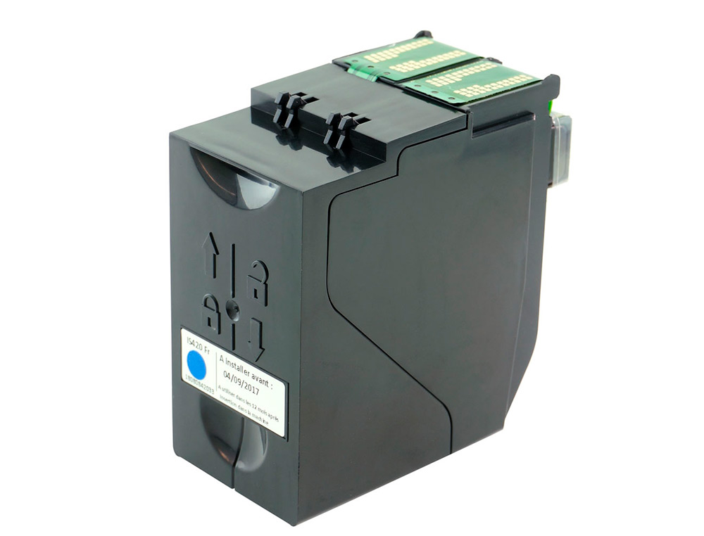 CARTOUCHE ENCRE COMPATIBLE NEOPOST IJ-90 SATAS 6129350P  POUR IMPRIMANTE SZ-1300T BLEU