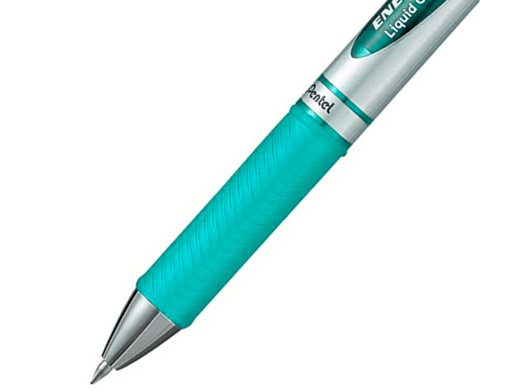 ROLLER PENTEL ENERGEL RETRACTABLE RECHARGEABLE POINTE METAL FINE 0,7MM CLIP METAL COLORIS TURQUOISE