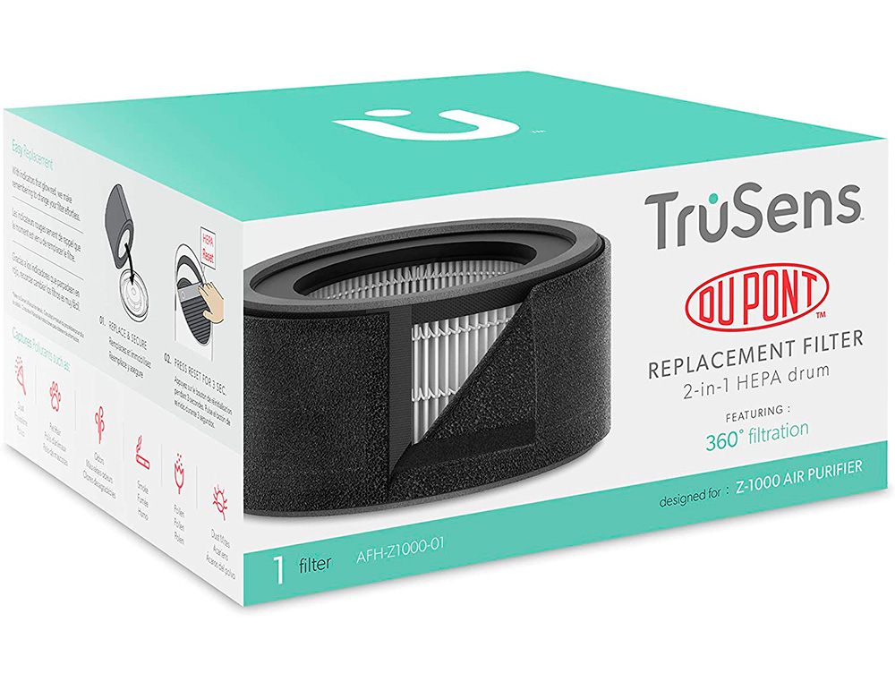 FILTRE TAMBOUR HEPA 2-EN-1 DE RECHANGE LEITZ POUR           PURIFICATEUR D AIR TRUSENS    Z1000