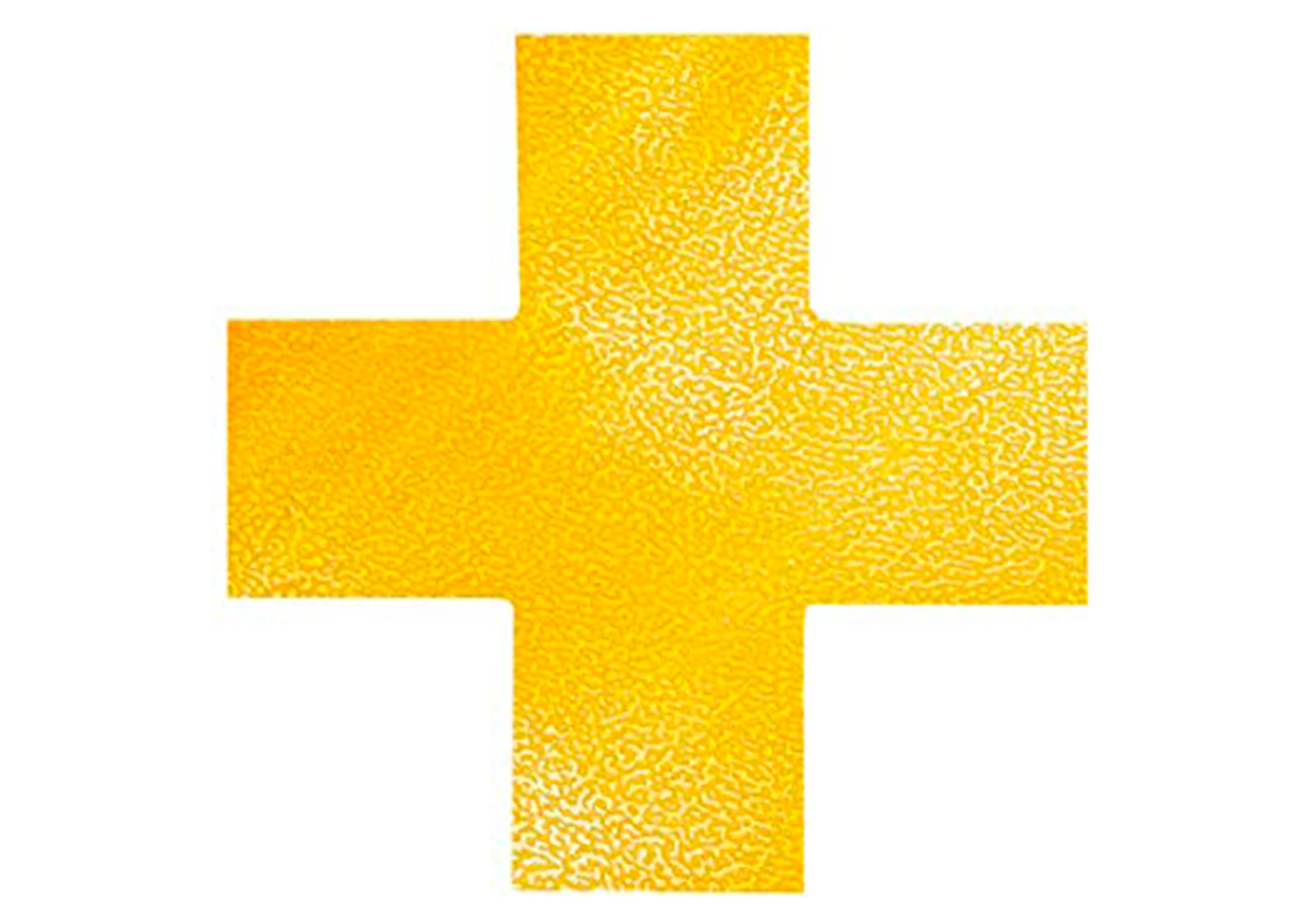 MARQUAGE AU SOL DURABLE IDENTIFICATION ZONES DE       DANGER PASSAGE STOCKAGE FORME CROIX 150X0,7X150MM INTERIEUR