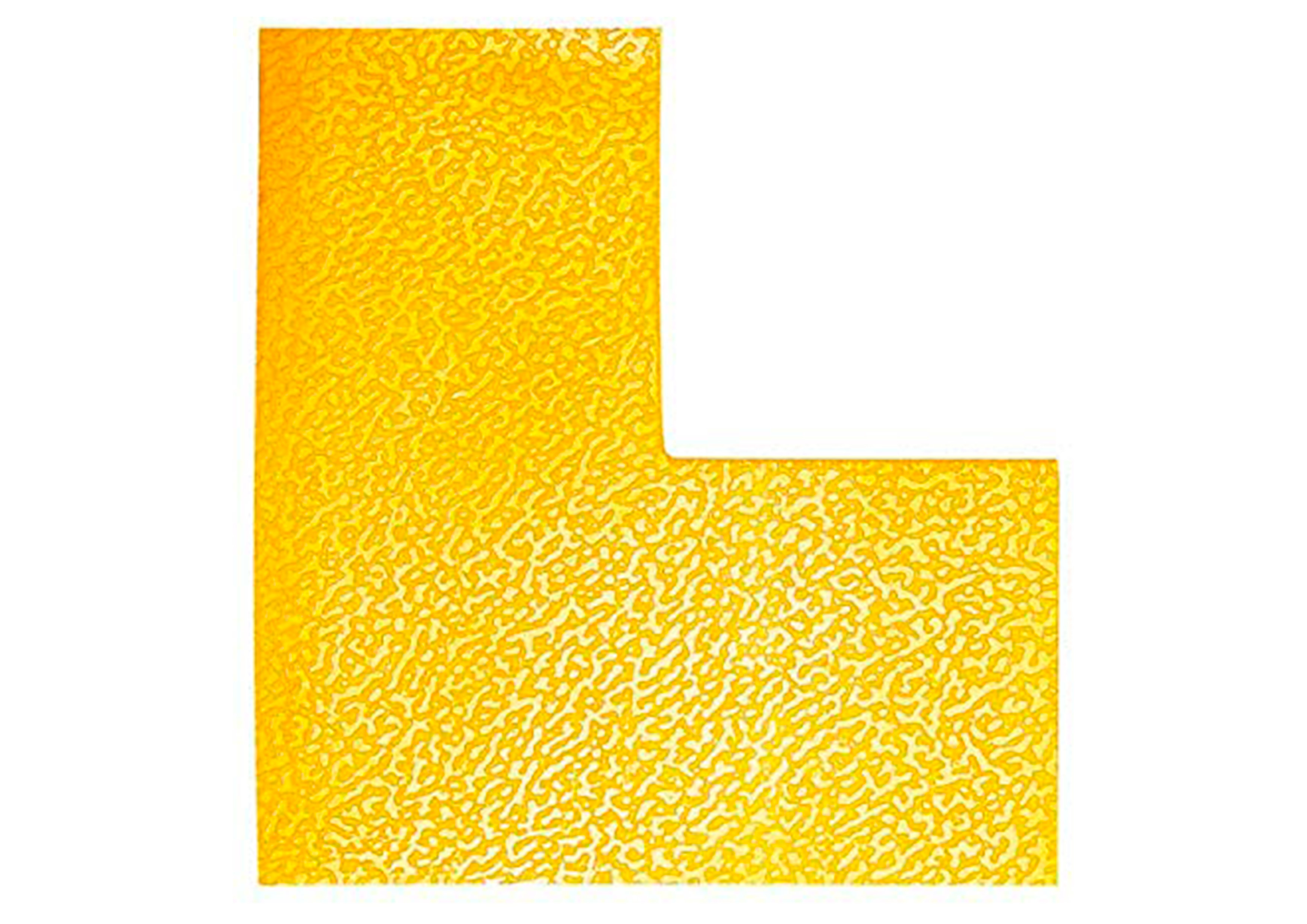 MARQUAGE AU SOL DURABLE IDENTIFICATION ZONES DE       DANGER PASSAGE STOCKAGE FORME L 100X0,7X150MM INTERIEUR LOT