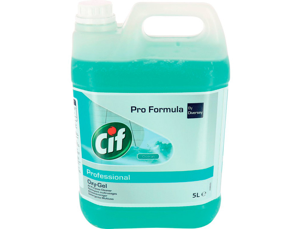 NETTOYANT MULTI-USAGE CIF OXY-GEL SOLS ET TOUTES        SURFACES LAVABLES MURS        CARRELAGES PARFUM OCEAN BIDON