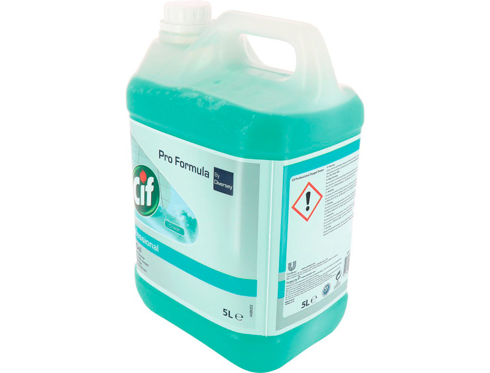 NETTOYANT MULTI-USAGE CIF OXY-GEL SOLS ET TOUTES        SURFACES LAVABLES MURS        CARRELAGES PARFUM OCEAN BIDON