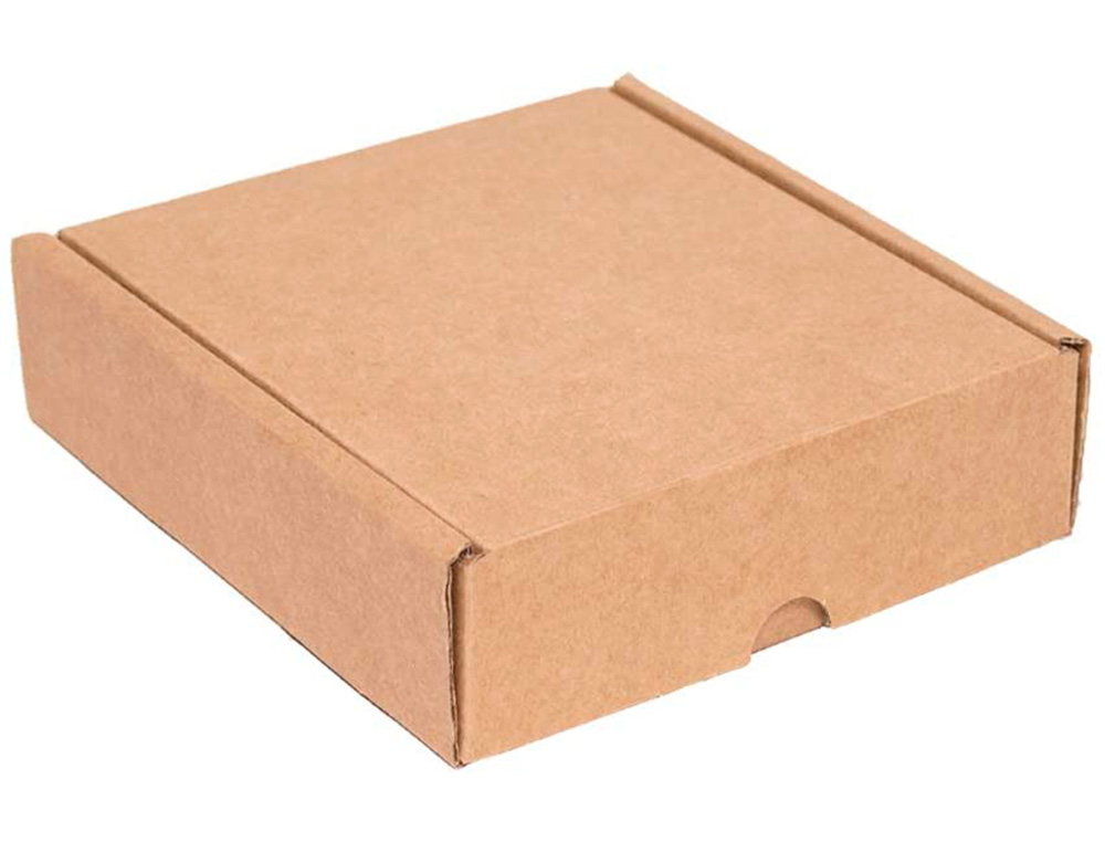 BOITE EXPEDITION POSTALE KRAFT BRUN PETIT FORMAT SOLIDE RIGIDE RENFORTS EXTERIEURS MONTAGE FACILE