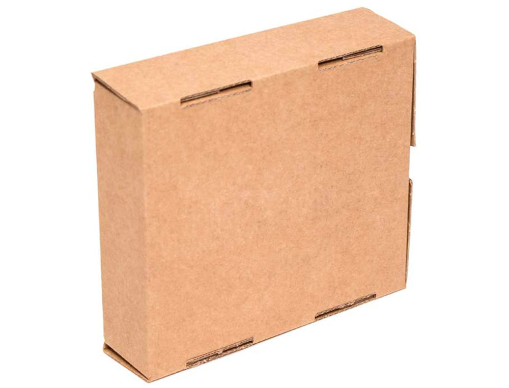 BOITE EXPEDITION POSTALE KRAFT BRUN PETIT FORMAT SOLIDE RIGIDE RENFORTS EXTERIEURS MONTAGE FACILE