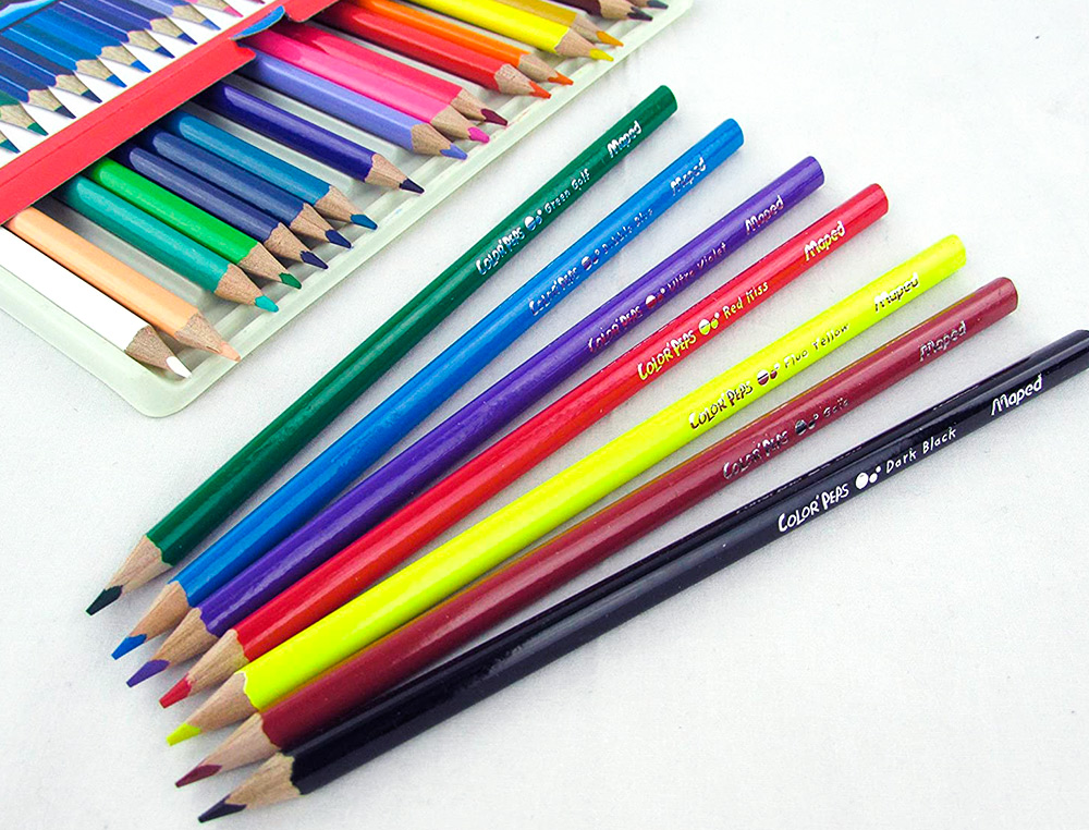 CRAYON DE COULEUR MAPED COLOR PEP'S DESIGN MONSTER POINTE RSISTANTE ETUI CARTON DE 24  UNITS