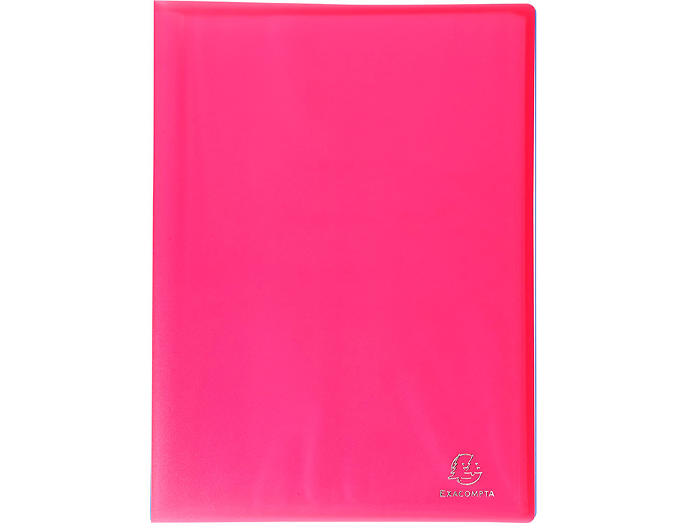 PROTEGE-DOCUMENTS EXACOMPTA CHROMALINE A4 POLYPROPYLENE   SEMI RIGIDE COUVERTURE SOUPLE 40 POCHETTES 80 VUES ASSORTIS