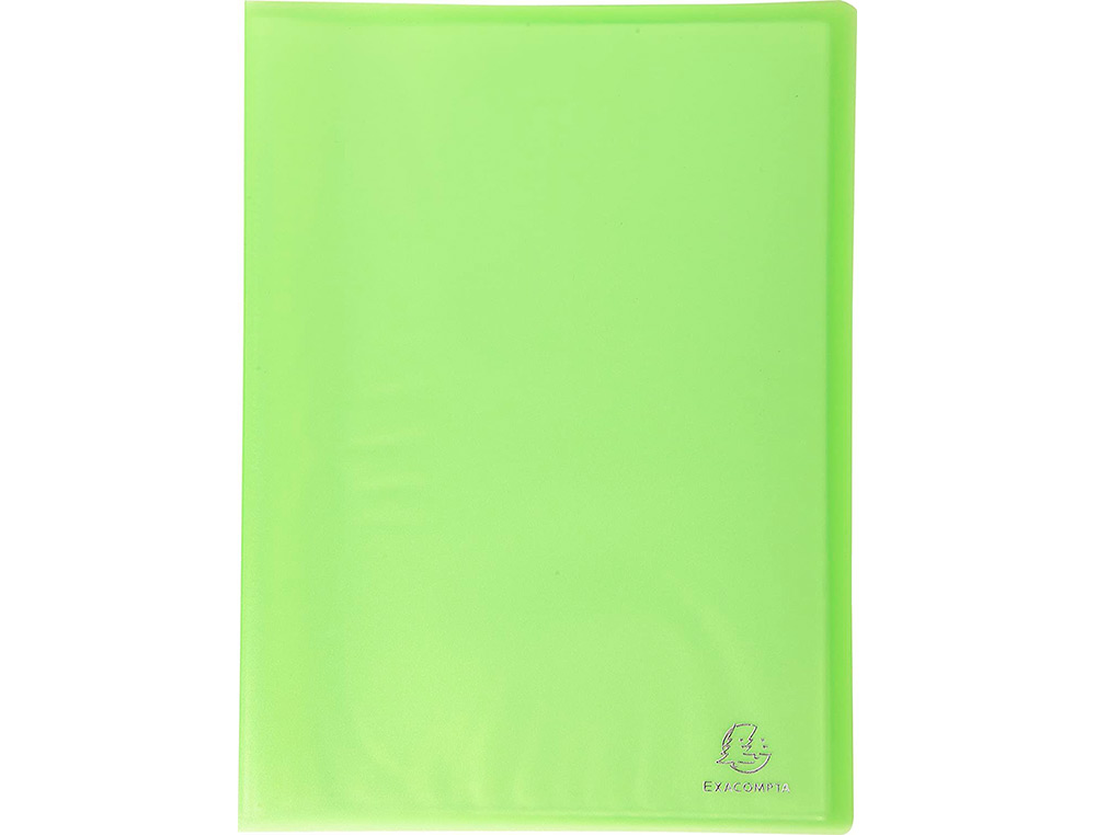 PROTEGE-DOCUMENTS EXACOMPTA CHROMALINE A4 POLYPROPYLENE   SEMI RIGIDE COUVERTURE SOUPLE 40 POCHETTES 80 VUES ASSORTIS