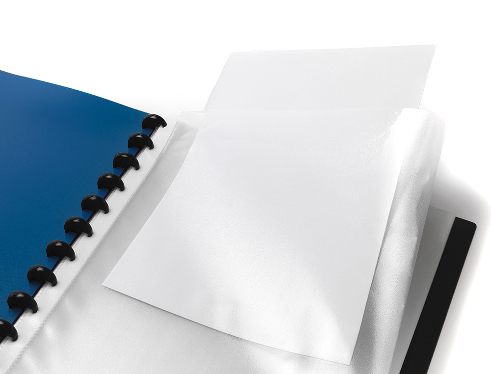 PROTEGE-DOCUMENTS LIDERPAPEL PERSONNALISABLE KANGOUROU 40  POCHETTES AMOVIBLES 5         INTERCALAIRES A4 BLEU