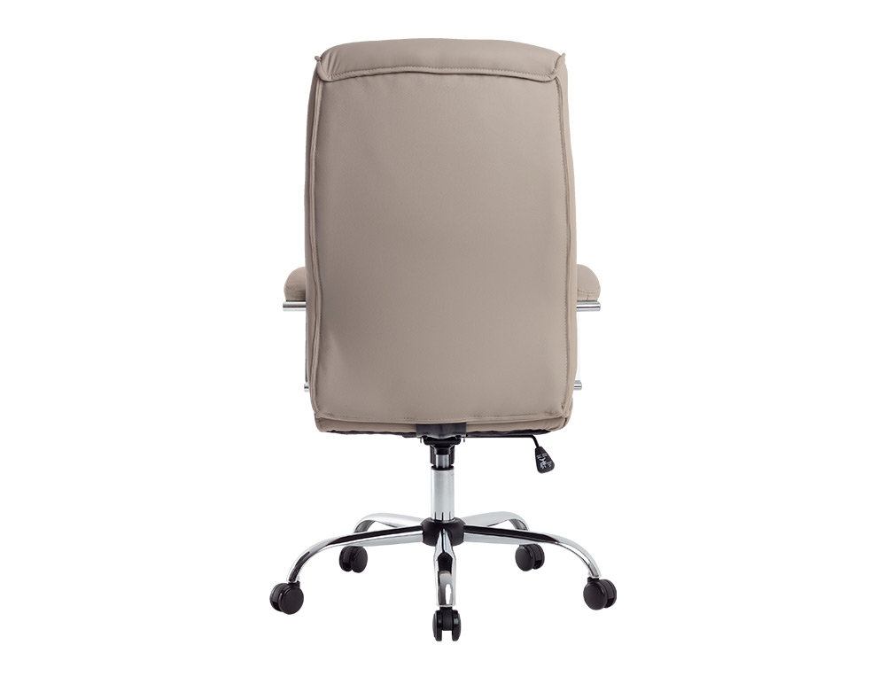 FAUTEUIL DE DIRECTION Q-CONNECT MODENA SIMILI CUIR BASE ACIER CHROME HAUTEUR MAX 1210MM LARGEUR 630MM PROF 680MM GRIS