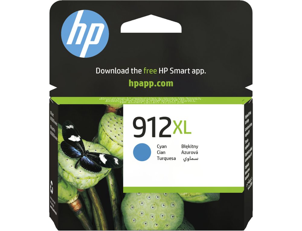 CARTOUCHE ENCRE HP 912XL 8010 / 8020 / 8035 COULEUR CYAN    825 PAGES