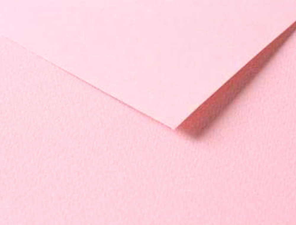 PAPIER DESSIN CLAIREFONTAINE A GRAIN 160G 1 SURFACE        GRAINEE 1 LISSE 50X65CM       PAQUET 25F COLORIS ROSE PALE