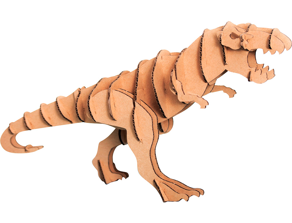 MAQUETTE TYRANOSAURE GRAINE CREATIVE CARTON A ASSSEMBLER DECORER PERSONNALISER 150X150MM