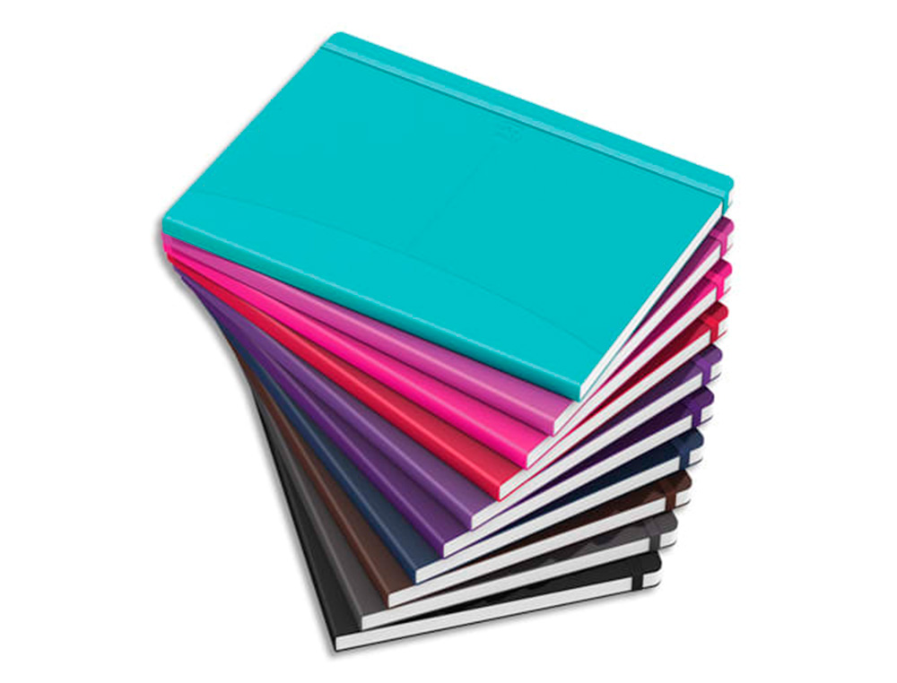 CARNET OXFORD OFFICE SIGNATURE BROCHURE DIMENSION 90X140MM 160 PAGES 90G L6 ASSORTI 10 COULEURS