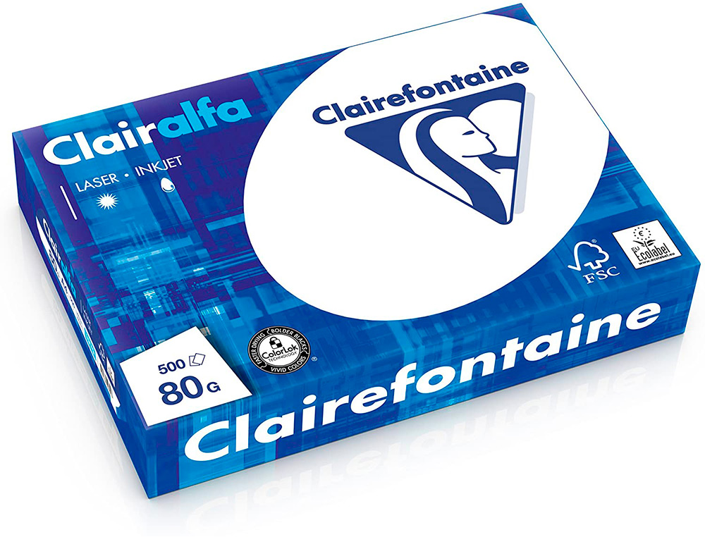 PAPIER CLAIREFONTAINE CLAIRALFA MULTIFONCTION LASER COULEUR HAUTE QUALITE EXTRA   BLANC A4 120G/M2 PAQUET 250