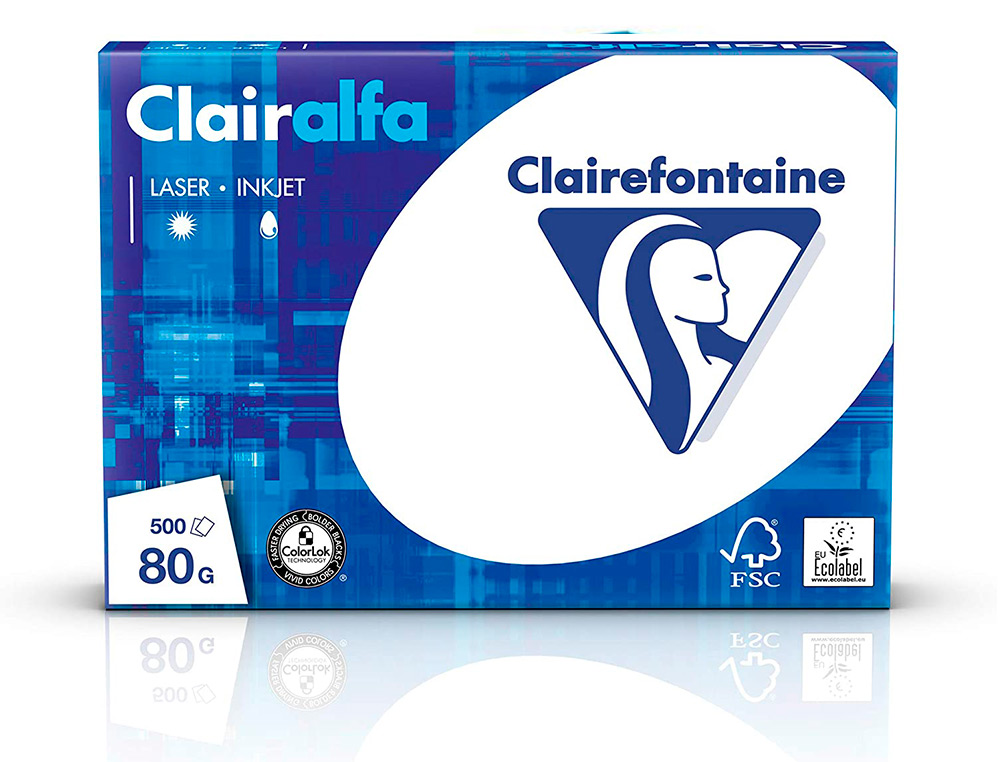 PAPIER CLAIREFONTAINE CLAIRALFA MULTIFONCTION LASER COULEUR HAUTE QUALITE EXTRA   BLANC A4 120G/M2 PAQUET 250