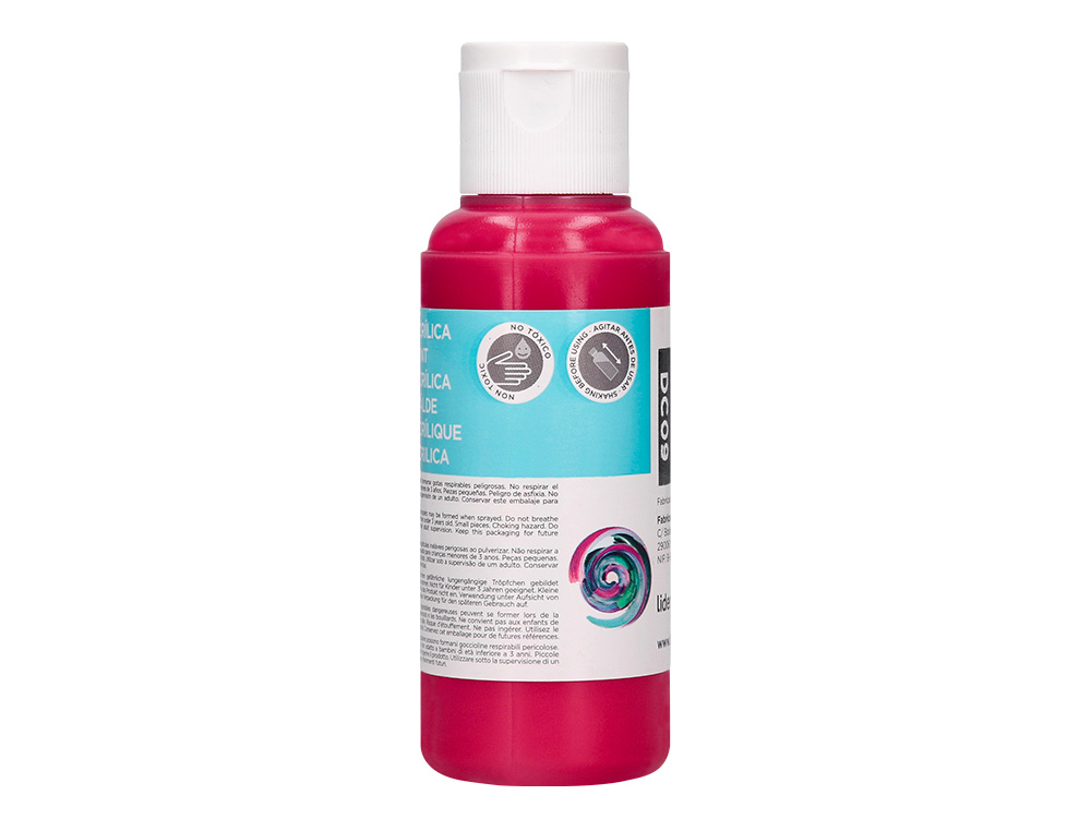 PEINTURE ACRYLIQUE LIDERPAPEL COLORIS MAGENTA BOUTEILLE     80ML