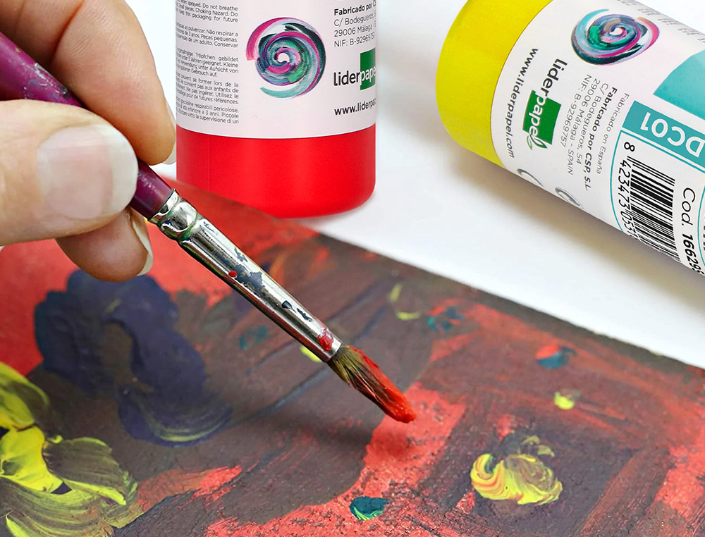 PEINTURE ACRYLIQUE LIDERPAPEL COLORIS MAGENTA BOUTEILLE     80ML