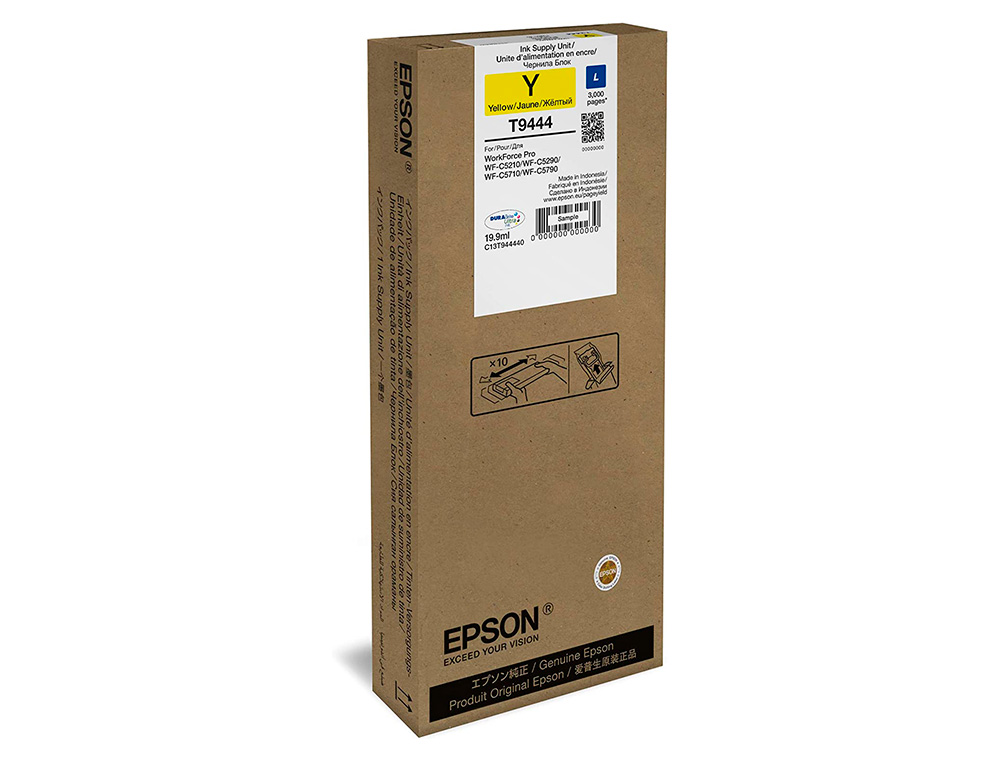CARTOUCHE ENCRE  EPSON WF-C5XXX SERIES INKá Lá 3000  JAUNE