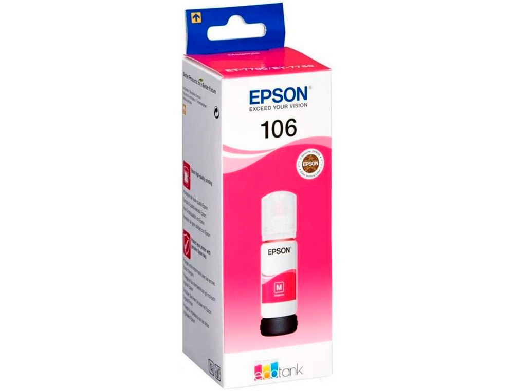 CARTOUCHE ENCRE EPSON /106 ECOTANK  INK BOTTLE /ECOTANK  ET-7700 / ET-7750 MAGENTA