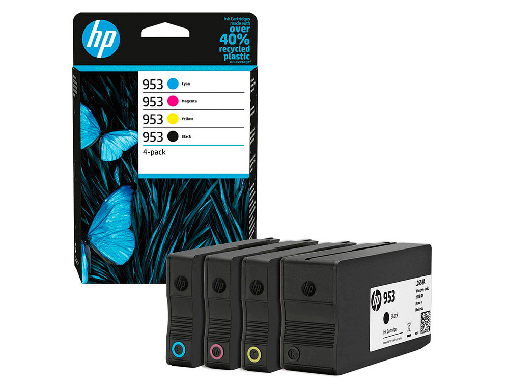CARTOUCHE HP LASERJET 953 BK/CMY 6ZC69AE MULTIPACK      NOIR/CYAN/MAGENTA/JAUNE