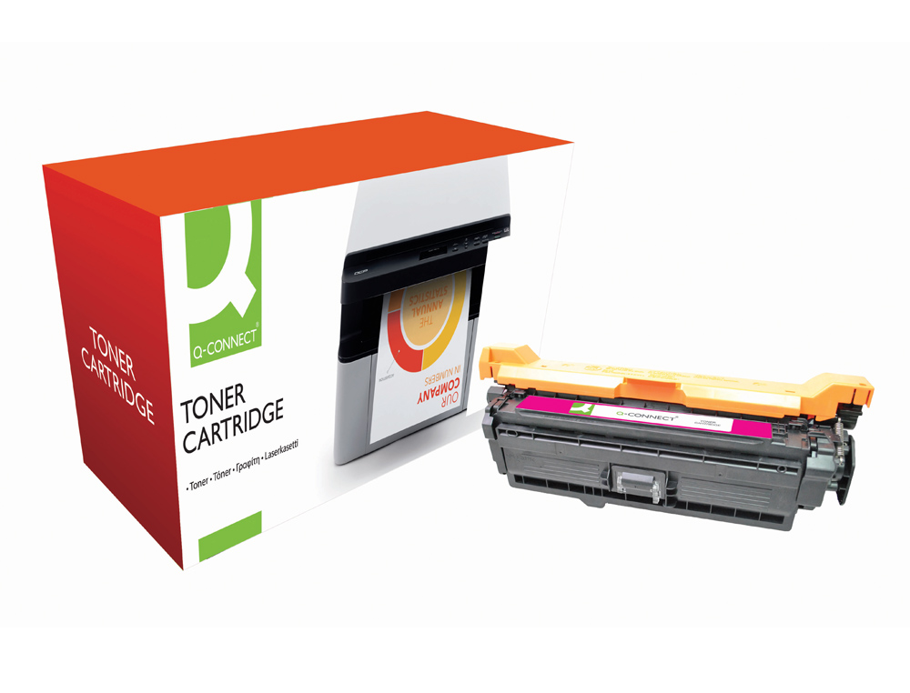 TONER Q-CONNECT COMPATIBLE HP CE403A M551MQCN POUR IMPRIMANTES COLOR LASERJET M551 570 MFP570 575 COULEUR MAGENTA 6000P