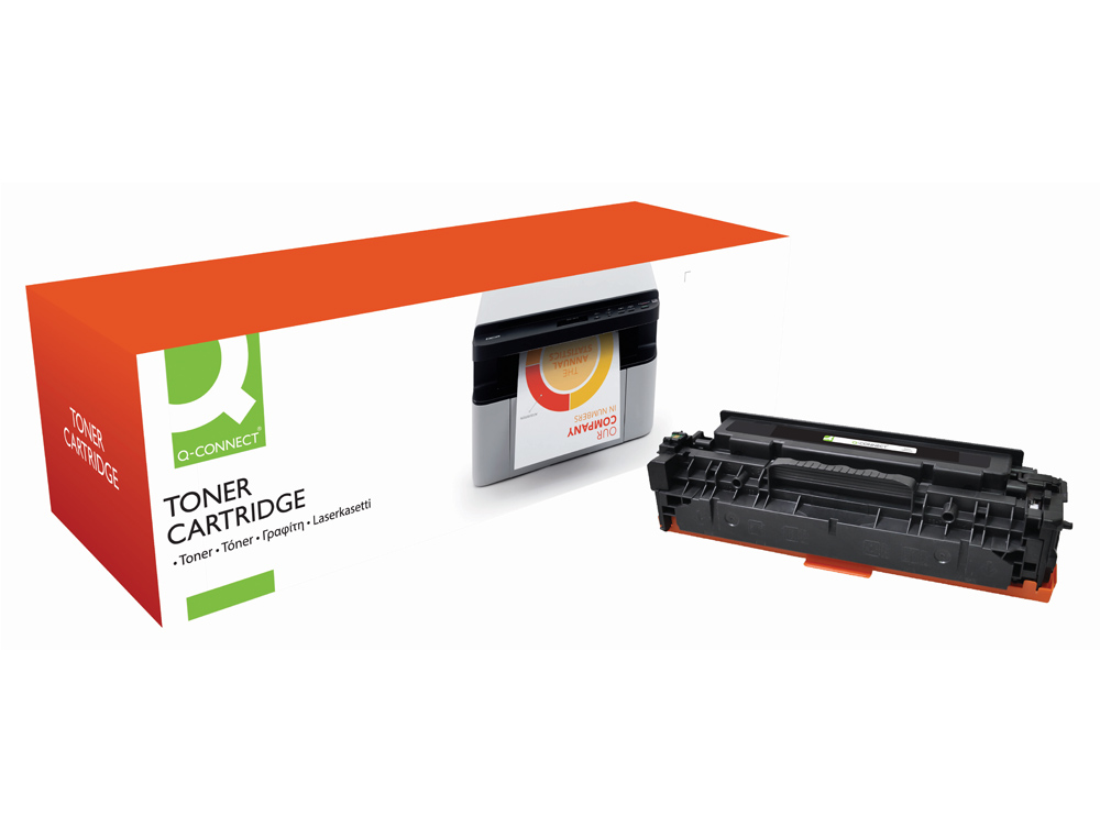 TONER Q-CONNECT COMPATIBLE HP CF380A M476ABQCN POUR IMPRIMANTES LASERJET M476 COULEUR NOIR 2400P