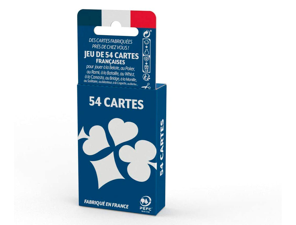 JEU DE 54 CARTES CARTAMUNDI BASIC ECOPACK