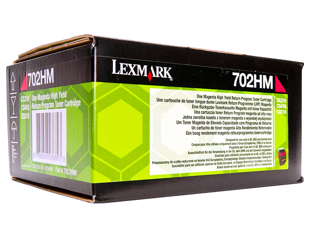 TONER LASER LEXMARK 70C2HM0 POUR CS310/410 COULEUR MAGENTA 3000P