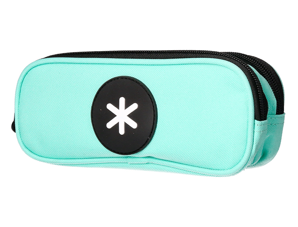 TROUSSE SCOLAIRE ANTARTIK OVALE 2 COMPARTIMENTS         210X60X80MM COLORIS VERT      MENTHE