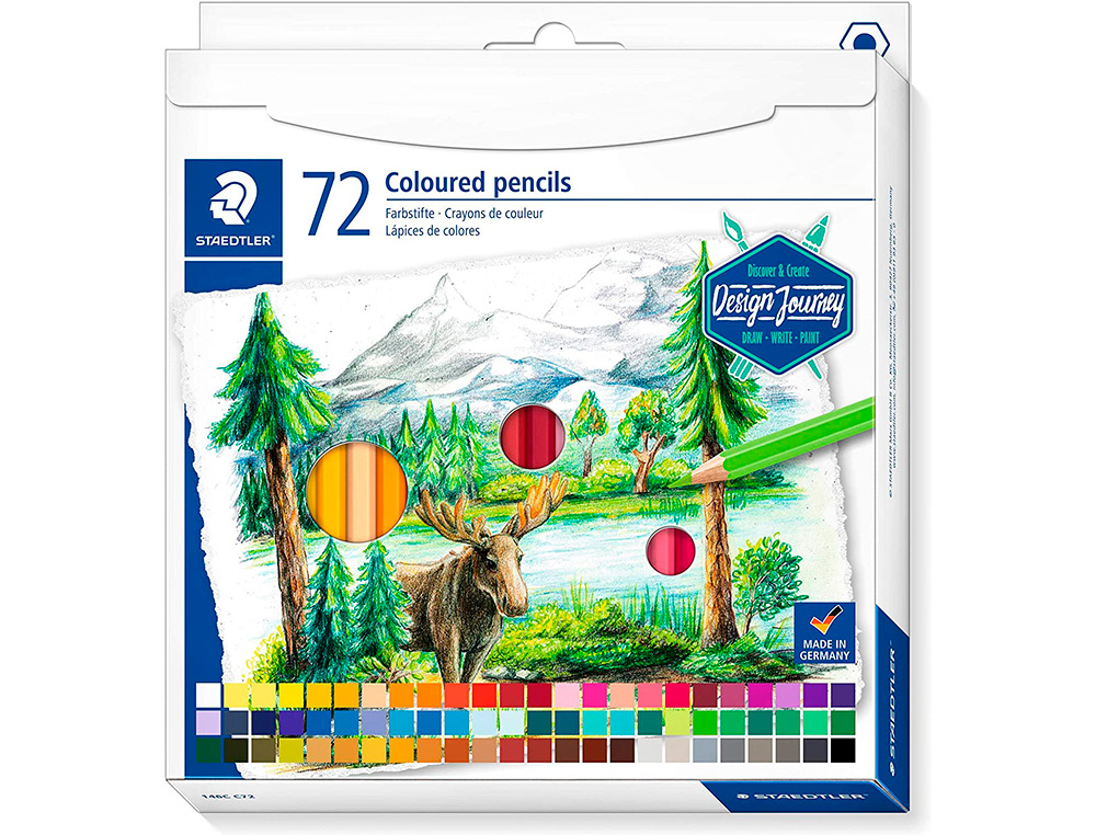 CRAYON COULEUR STAEDTLER 146C DESIGN JOURNEY PACK DE 72     COULEURS ASSORTIES