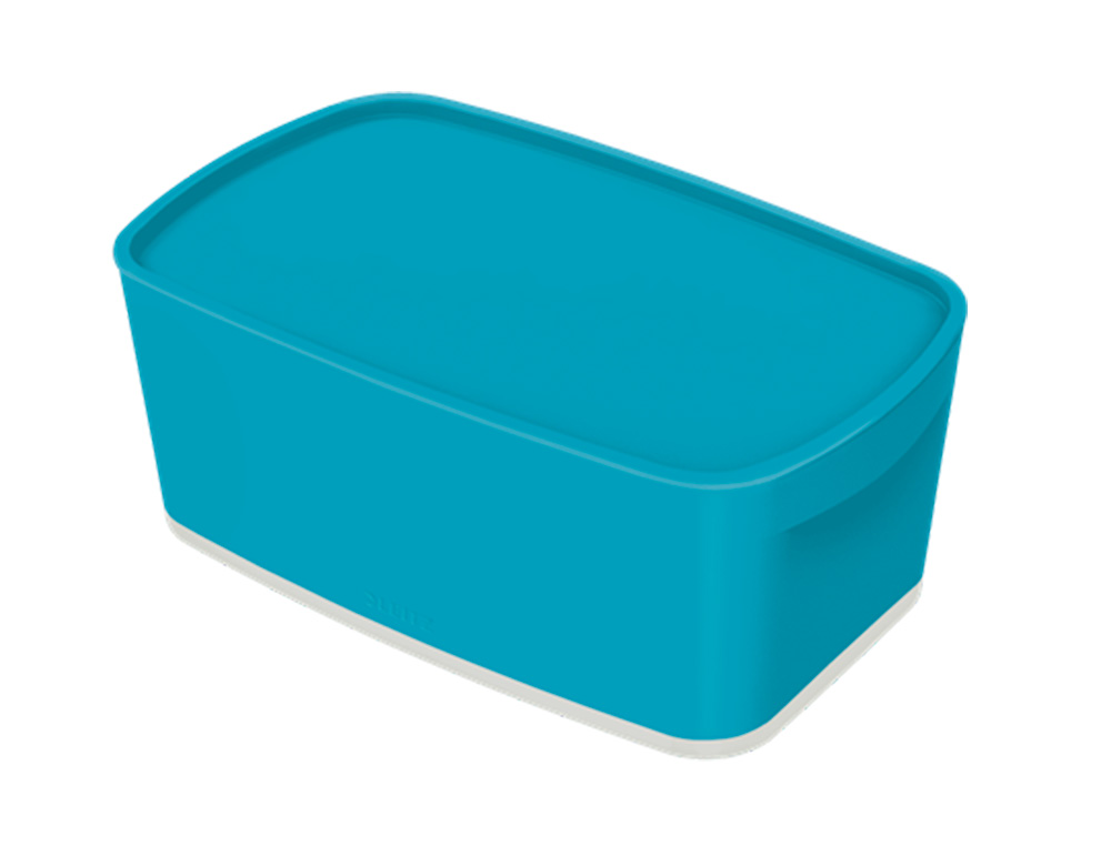 BOITE DE RANGEMENT LEITZ COSY MY BOX PETIT FORMAT AVEC      COUVERCLE  COLORIS BLEU