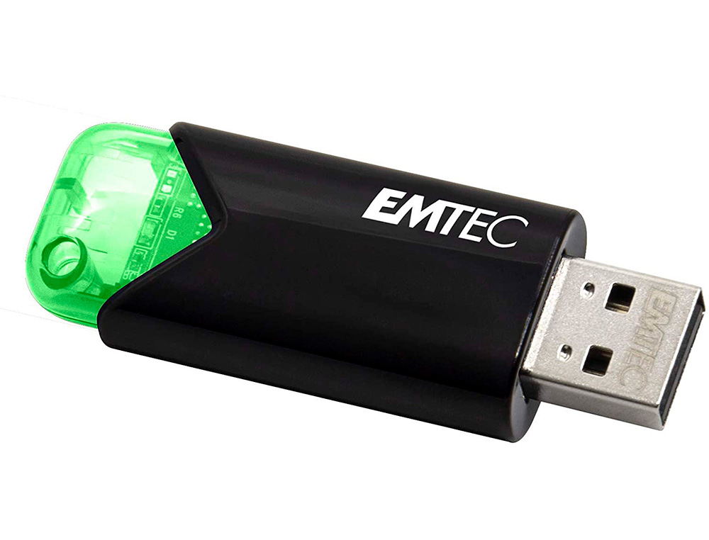 CLE USB EMTEC 3.2 B110 CLICK EASY 64GO COLORIS VERT