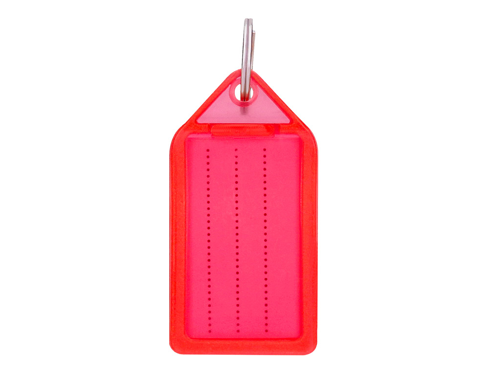 PORTE-CLES Q-CONNECT PORTE-ETIQUETTE PREMIUM       COLORIS ROUGE BOITE 40 UNITES