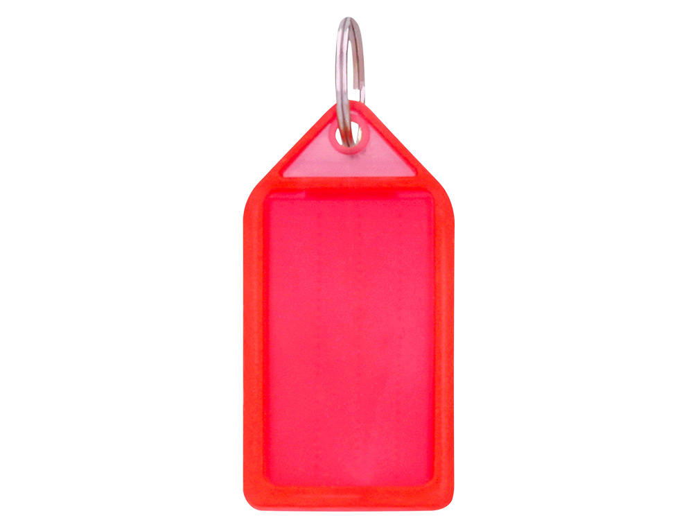 PORTE-CLES Q-CONNECT PORTE-ETIQUETTE PREMIUM       COLORIS ROUGE BOITE 40 UNITES