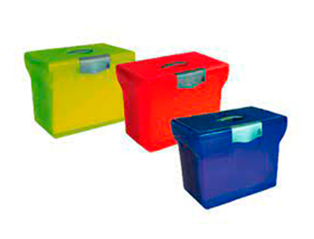VALISETTE PIERRE HENRY POLYPROPYLENE 370X290X230MM 5 DOSSIER SUSPENDUS FOND V      POIGNEE ESCAMOTABLE   COLORIS