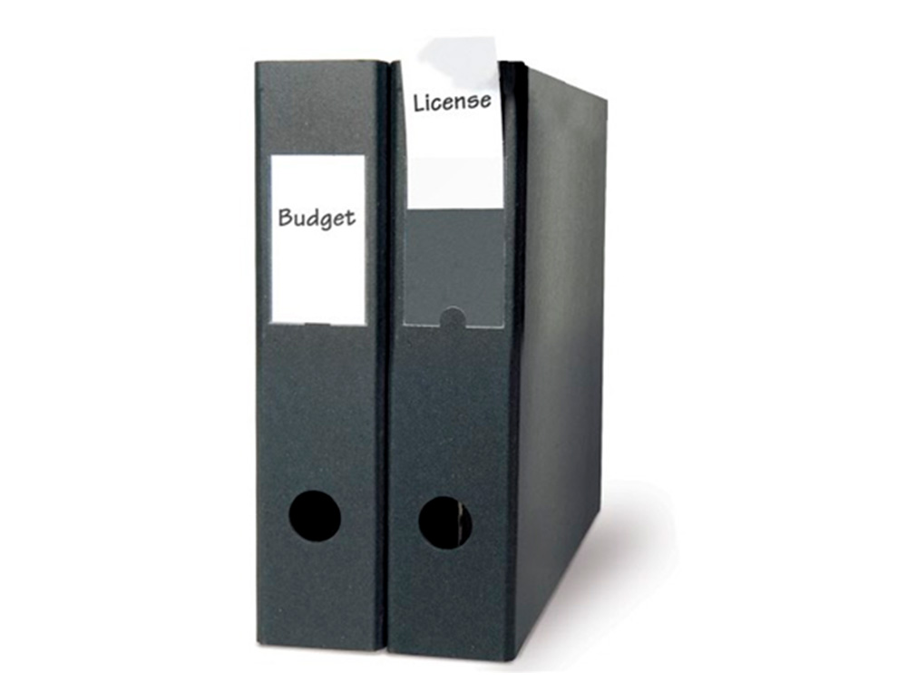 PAQUET 9 PORTE-ETIQUETTE RIPLAST ADHESIVE 55X102MM PVC REACH