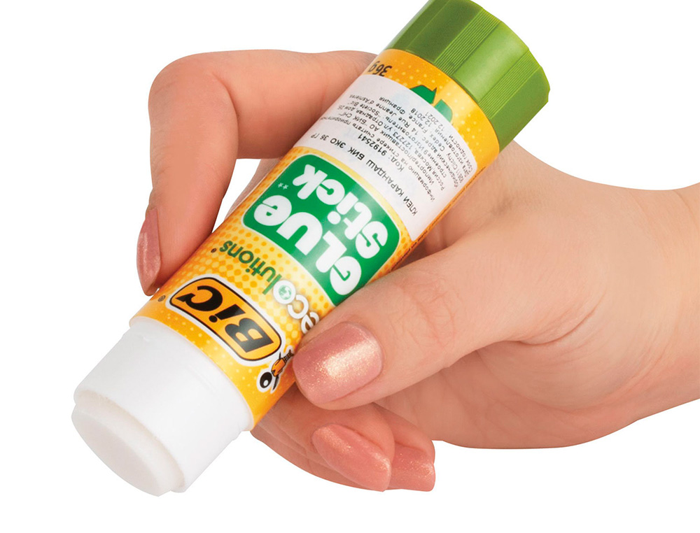 COLLE BIC ECOLUTIONS GLUE STICK - LAVABLE - TUBE DE 36 GR BOITE DE 12