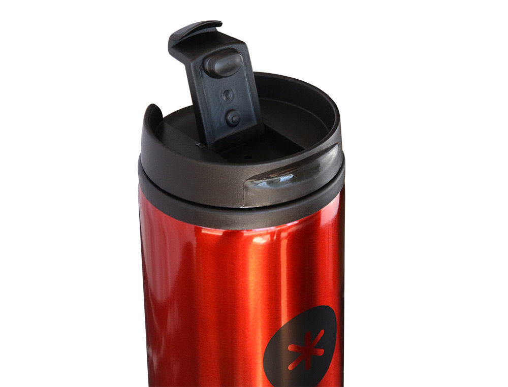 GOURDE ANTARTIK ACIER INOXYDABLE COUVERCLE          DISTRIBUTEUR SYSTEME DE       SECURITE 290 ML ROUGE