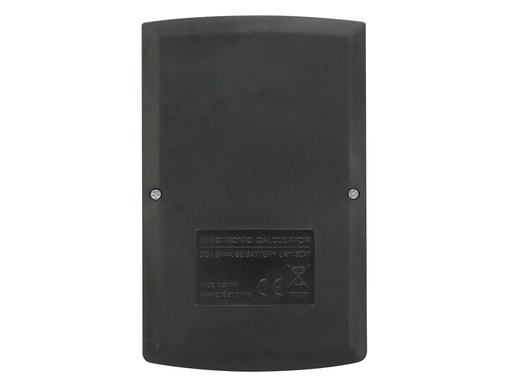 CALCULATRICE DE POCHE XF05 8 CHIFFRES SOLAIRE ET PILES     98X62X8 MM COLORIS NOIR