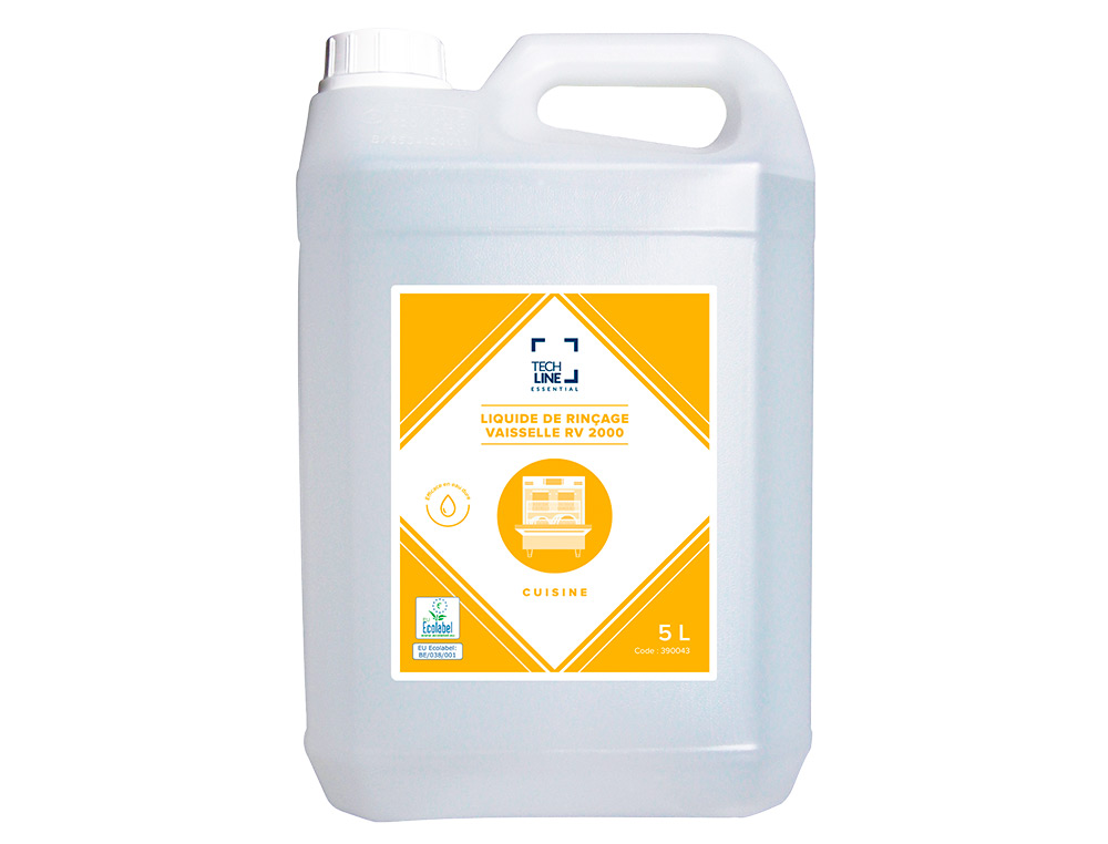 LIQUIDE TECHLINE RINCAGE VAISSELLE EAU DURE  RV2000 5  LITRES