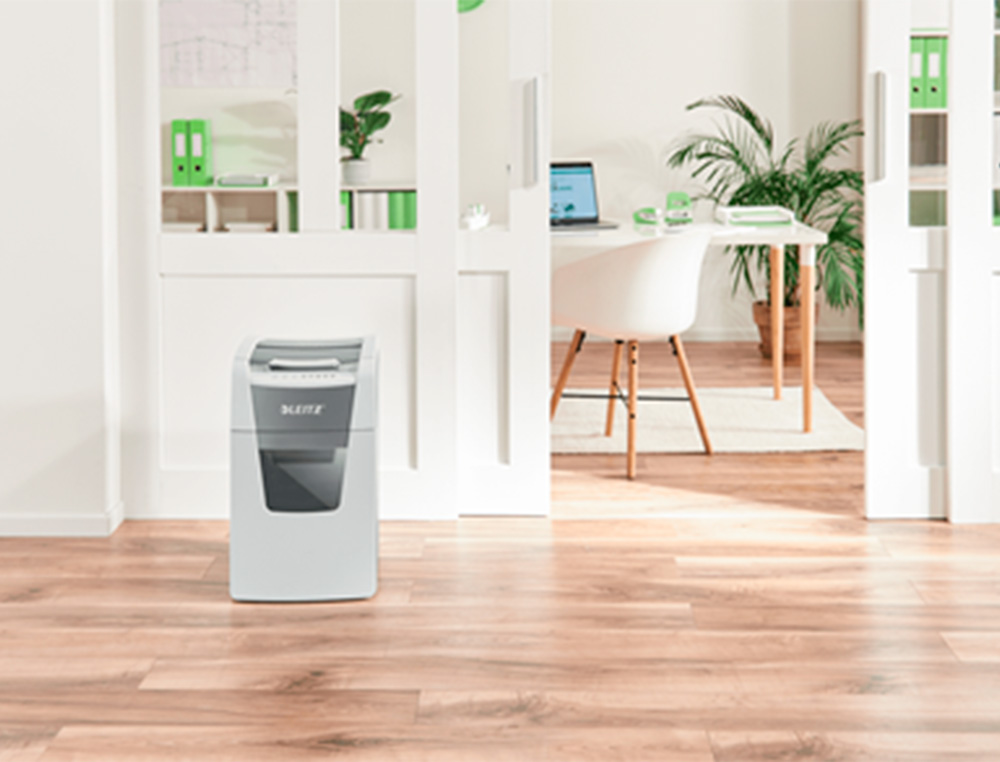 DESTRUCTEUR DE DOCUMENTS LEITZ IQ AUTO+ OFFICE COUPE   MICRO P5 150F CORBEILLE DE    44L