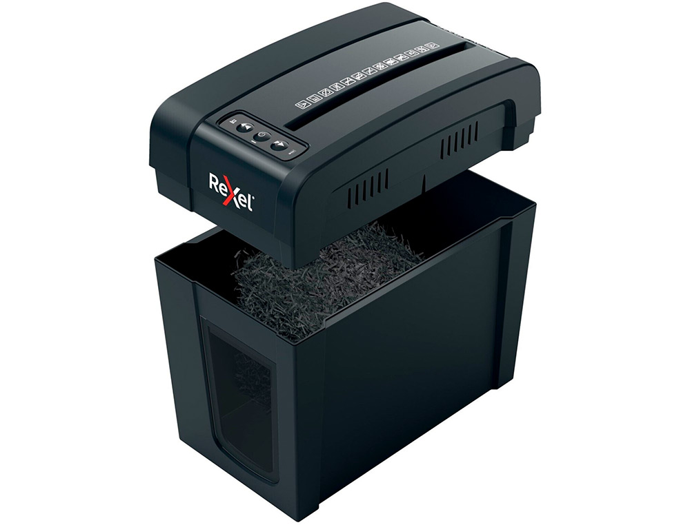DESTRUCTEUR DE DOCUMENTS REXEL SECURE X6-SL COUPE CROISEE 6F CORBEILLE DE 10L