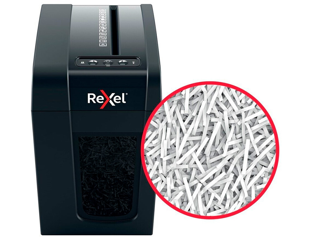 DESTRUCTEUR DE DOCUMENTS REXEL SECURE X6-SL COUPE CROISEE 6F CORBEILLE DE 10L
