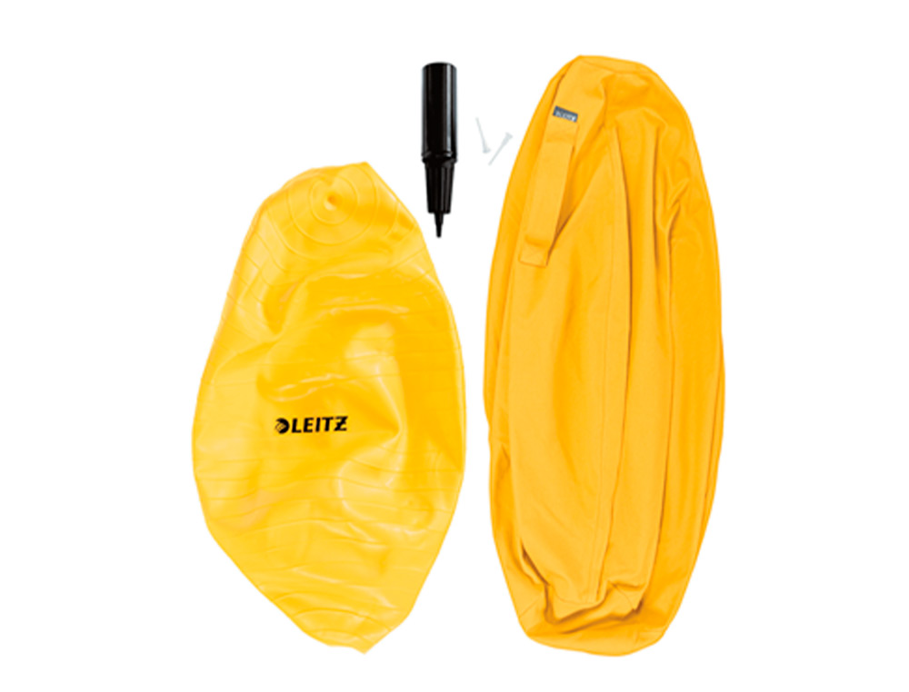 BALLON D'ASSISE ERGONOMIQUE LEITZ ERGO COSY ACTIVE JAUNE  65CM DIAMETRE