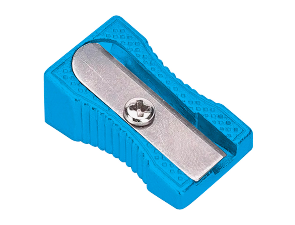 TAILLE-CRAYON LIDERPAPEL METALLIQUE 1 USAGE COLORIS    BLEU